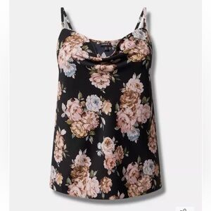 Studio Crepe De Chine Cowl Neck Cami